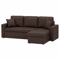 Canap¨¦ d'angle r¨¦versible 4 places convertible avec coffre en simili