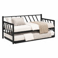 Lit Banquette en M¨¦tal Noir pour Chambre 90 x 190 cm