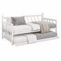 Lit gigogne en m¨¦tal blanc 90 x 190 cm