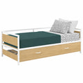 Lit banquette convertible 90 x 190 cm style industriel
