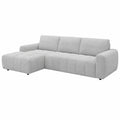 Canap¨¦ d'angle convertible ouverture rapide en tissu gris, angle gauche
