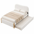 Lit Double en Bois 140x200 cm avec Lit Gigogne