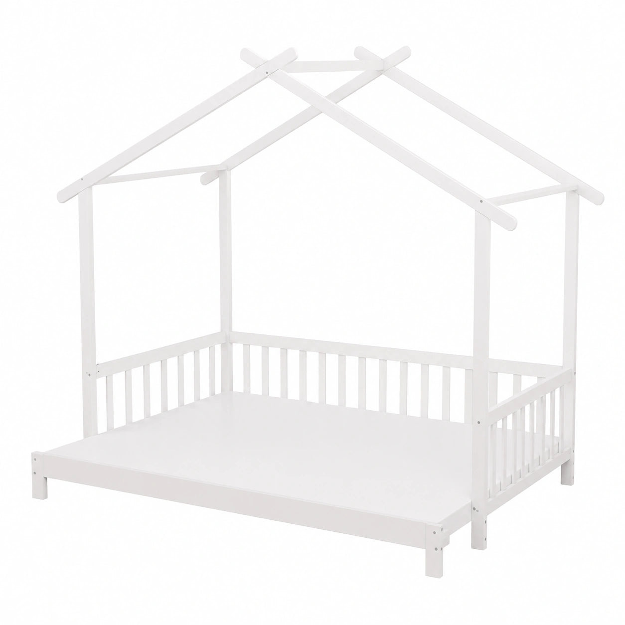 Lit Cabane Enfant avec S¨¦curit¨¦ et Plafond D¨¦coratif