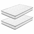 Lot de 2 Matelas 90x190cm M¨¦moire de Forme 15cm pour Adultes et Enfants
