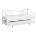 Lit gigogne en m¨¦tal blanc 90 x 190 cm