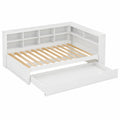 Lit Superpos¨¦ avec Rangement et Prises USB pour Enfants, Blanc