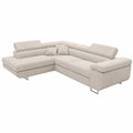 Canap¨¦ d'angle convertible en velours avec coffre de rangement