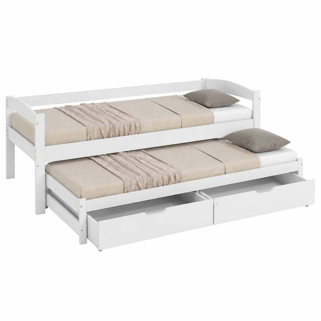 Canap¨¦-lit fonctionnel 90x200 cm avec tiroirs et sommier
