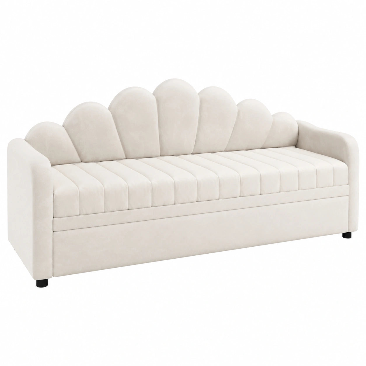 Canap¨¦-lit avec LED et lit gigogne pratique pour salon ou chambre